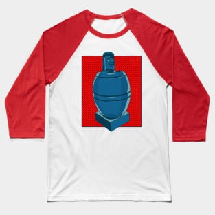 Comic-Style Barrel Man: Filipino Iconic Art Baseball T-Shirt